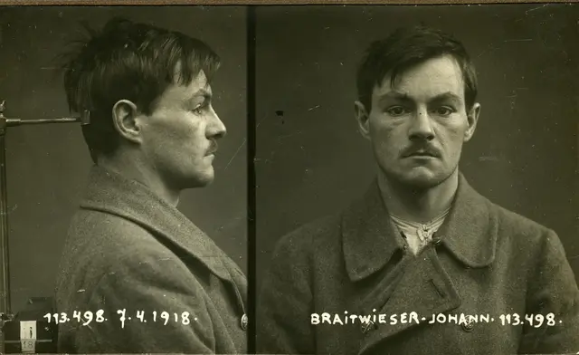 Die Einbrüche des Johann Breitwiesers waren so legendär, dass er als "Einbrecherkönig von Meidling" bezeichnet wurde. Sein wohl spektakulärster Coup gelang ihm mit dem Einbruch in die Hirtenberger Munitionsfabrik, bei dem er rund 500.000 Goldkronen erbeutete. | Foto: Sammlungen der Landespolizeidirektion Wien