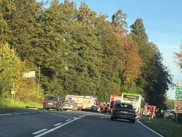 Polizei, Feuerwehr, Rettung und auch ein Rettungshubschrauber waren am Freitag in Hollenegg im Einsatz. | Foto: MeinBezirk/Susanne Veronik