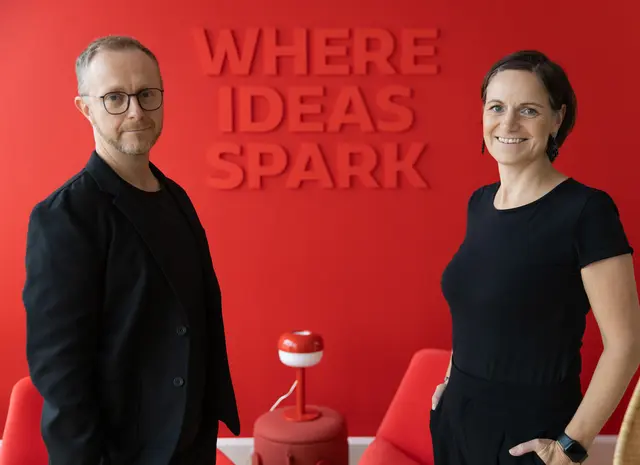 Susanne Hartinger und Frank Wonisch im neuen Büro | Foto: Alexander Stegisch