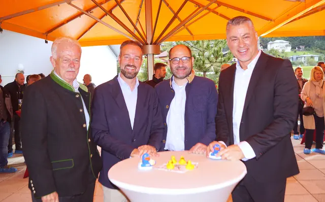 Toni Kaufmann, Stefan Schnöll, Martin Dietrich und Erik Kerwer. | Foto: Josef Wind