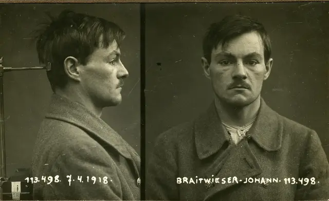 Am 5. Februar 1906 muss der damals 14-jährige Schani sich das erste Mal vor Gericht verantworten.  | Foto: Sammlungen der Landespolizeidirektion Wien