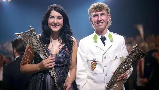 Stephanie Venier und Daniel Tschofenig | Foto: APA/GEORG HOCHMUTH