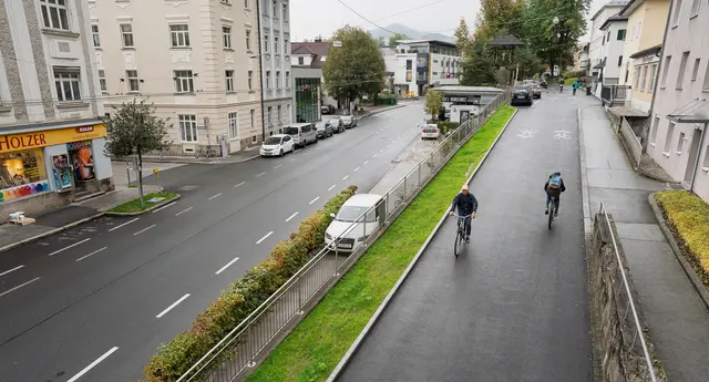 Über 60 Radüberfahrten und alle Fahrradstraßen werden markiert | Foto: Stadt Salzburg/Alexander Killer