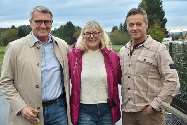 Alfred Kollar mit Anna Maria Csekits und Anton Beretzki | Foto: Michael Strini