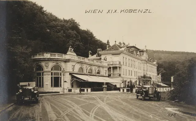 Schlosshotel Cobenzl am Reisenberg. 1935. Photographie. (Archiv) | Foto:  Sammlung Hubmann / brandstaetter images / picturedesk.com