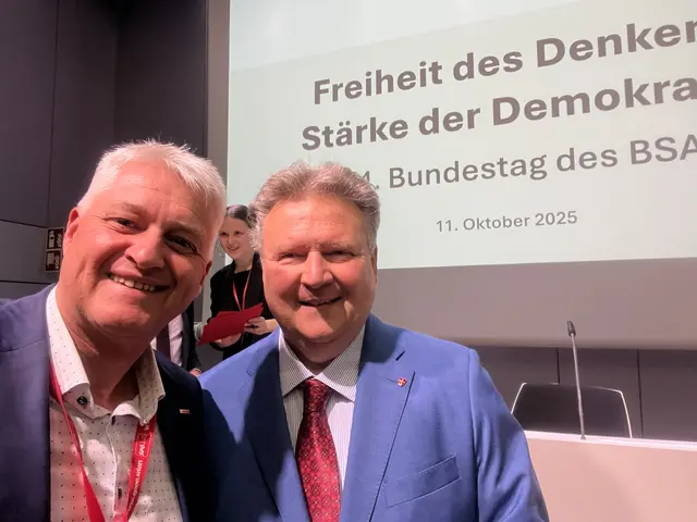 Schnappschuss zu Beginn der Tagung Dr. Adi Lackner und Wiens Bürgermeister Dr. Michael Ludwig | Foto: bsaspittal 2025