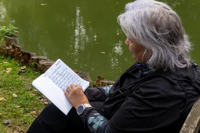 Das handschriftliche Gedicht hab' ich von Michaela schon in Reinschrift erhalten und wird am Tag nach der Jahreshauptversammlung am o8. 11. 2025 vorgestellt! | Foto: Karl Friessnegg