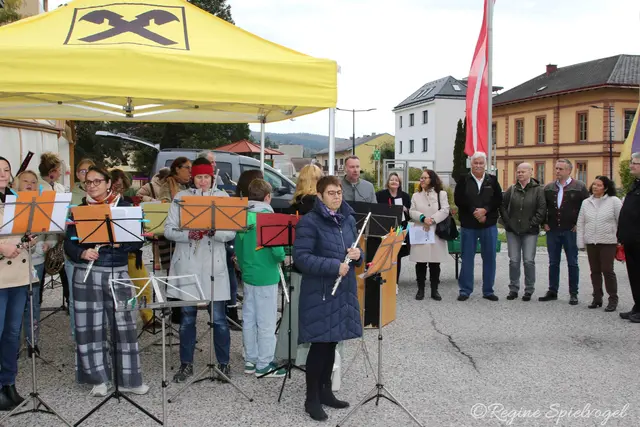 Die Bläsergruppe der Musikschule Oberes Wiental gab dem Festakt einen feierlichen Rahmen.