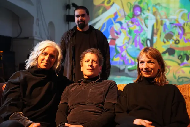 Daniel Sarawia, Initiatorin Bea von Schrader, Dieter Puntigam und Stilistin Laura Pudelek.