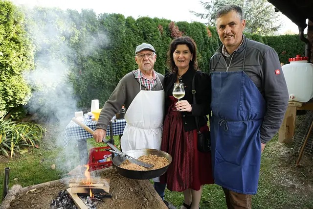 Herbert Hasenbichler, Bgm. Maria Knauder, Karl-Heinz Hasenbichler