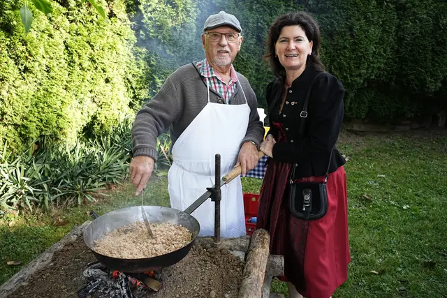 Herbert Hasenbichler, Bgm. Maria Knauder.