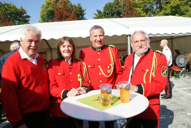Die Stadtkapelle Jennersdorf unterhielt die Gäste mit schwungvoller Blasmusik. | Foto: Anna Maria Kaufmann