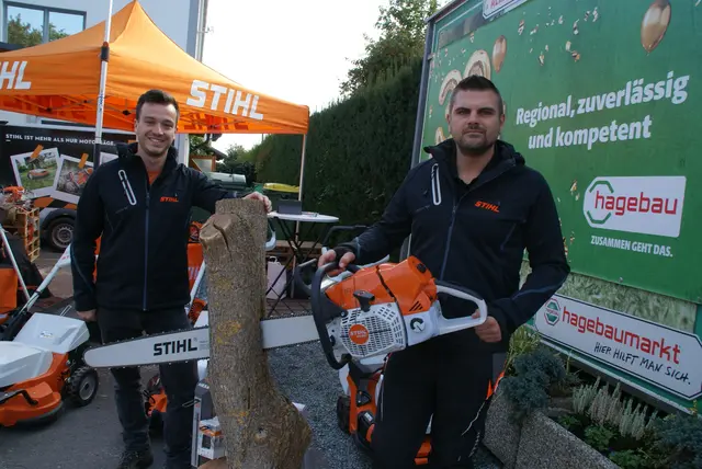 Die STIHL MS 881 ist das weltweit größte Serienmodell mit extra langem Schwert.  | Foto: Anna Maria Kaufmann