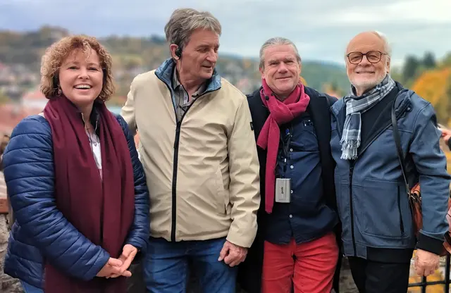 Vorstandsmitglieder mit Guide Marcus in Krummau | Foto: Brigitte Derntl