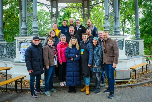 Das Team der VP Krems am Sturmfest im Stadtpark | Foto: VP Krems