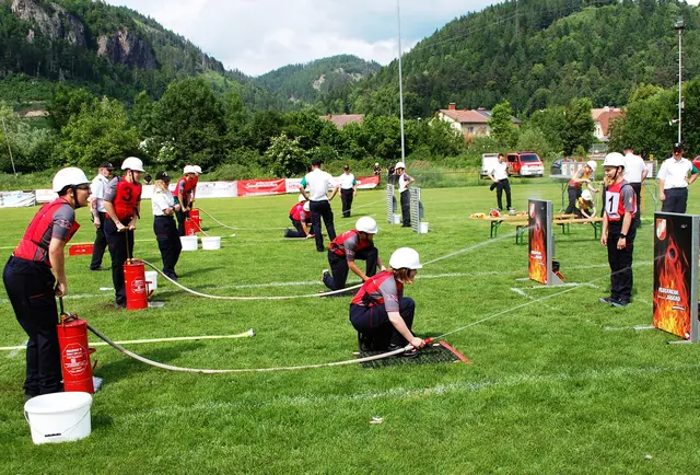 Ein schneller und fehlerfreier Löschangriff war Vorgabe beim Jugendleistungsbewerb. | Foto: BFV Leoben/Tomsits