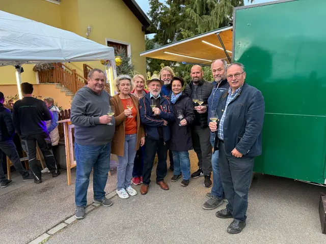 Johann „Schani“ Kopp, Margarethe Krimmel, Christa Widerna, Ewald Krimmel, Hermann Widerna, Petra Thürr, Michael Möhring, Josef Müllner, Richard Hogl | Foto: Richard Hogl