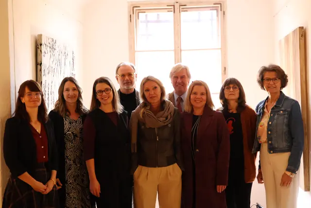 Philippine Bollwein, Karin Hehenberger, Evelyn Kreinecker, Alfred Weidinger, Elke Huber, Georg Starhemberg, Judith Ramerstorfer, Karin Peschka und Christine Haiden. | Foto: MeinBezirk/Constance Haslberger