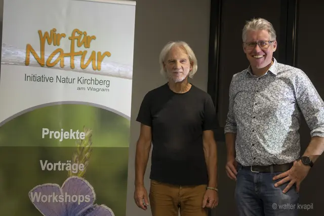 Vogelexperte Wolfgang Pegler und Vereinsobmann Thomas Löffler.  | Foto: Wir für Natur / Walter Kvapil