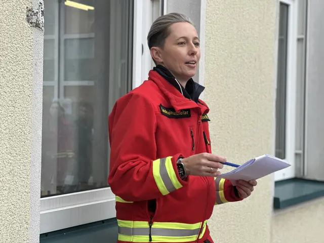 "Bin sehr zufrieden mit den Leistungen" – ÖRHB OÖ Landeseinsatzleiterin Nadine Aumayr darf sich über einen gut verlaufenen Einsatztest in Laakirchen freuen. | Foto: ÖRHB LG OÖ