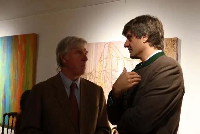 Georg Starhemberg im Gespräch mit Ernst August Hannover. | Foto: MeinBezirk/Constance Haslberger