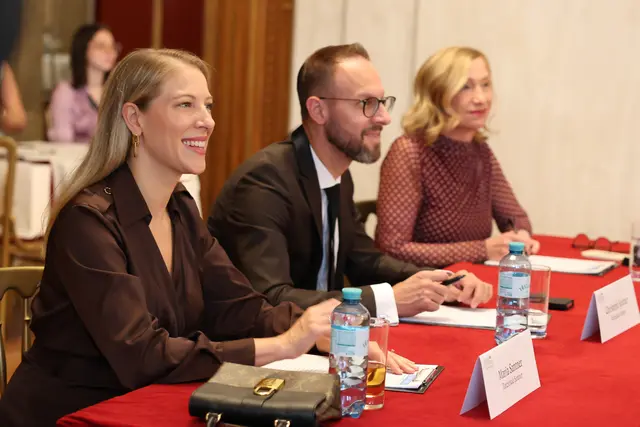 Die Jury, v. l.: Maria Angelini-Santner, Christoph Santner und Susanne Athanasiadis. | Foto: Katharina Schiffl