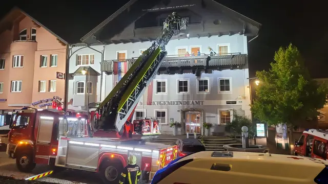 Geübt wurde ein Brand im Dachbereich eines Gebäudes. | Foto: FF St. Georgen