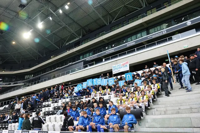 Auf den Rängen der Raiffeisen Arena wurde ordentlich Stimung gemacht. | Foto: LASK