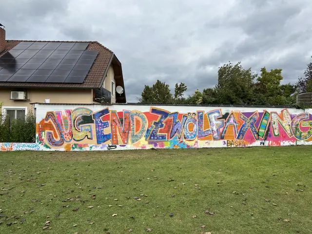Die neugestaltete Wand in Zwölfaxing. | Foto: Jugendverein Youngstars