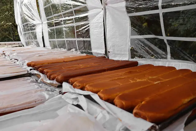 300 Meter Strudel – und schon zu Mittag kaum mehr ein Stück übrig.
 | Foto: Alejandra Ortiz