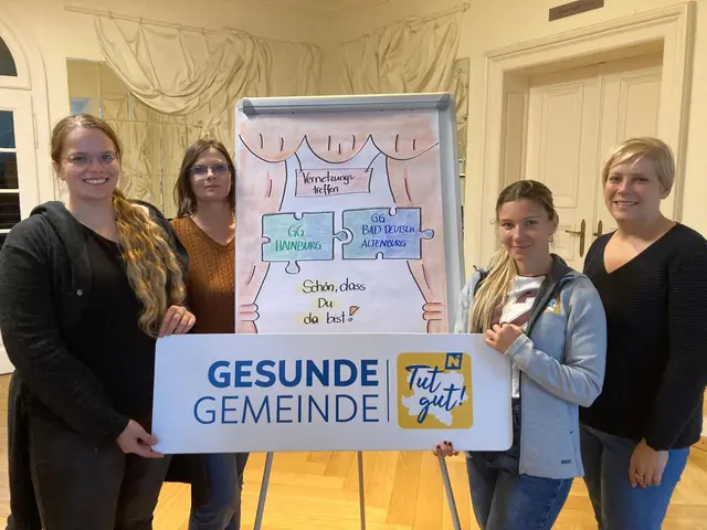 Valencia Enengel, Anne-Marie Enengel, Tina Ausmüller und Rafaela Lackner arbeiten in Zukunft zusammen. | Foto: Gesunde Gemeinde Hainburg