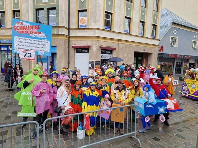 Beim Faschingsumzug voriges Jahr sorgte die Föderlacher Zech für Stimmung, Farbe und gute Laune. | Foto: Zechgemeinschaft Föderlach