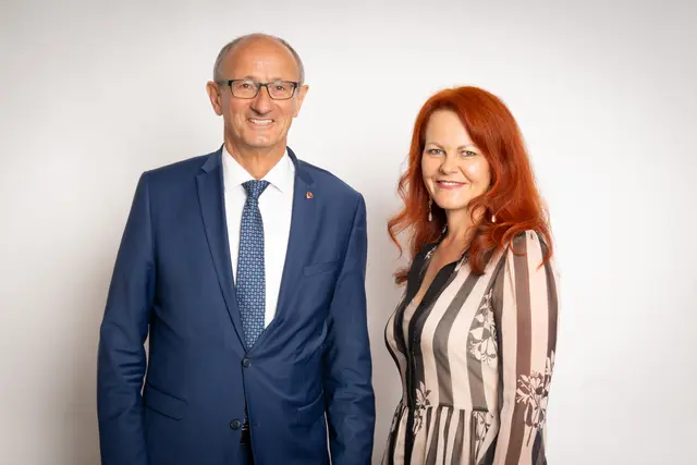 Landesrätin Cornelia Hagele zusammen mit Landeshauptmann Anton Mattle | Foto: Tiroler Volkspartei, Fischler