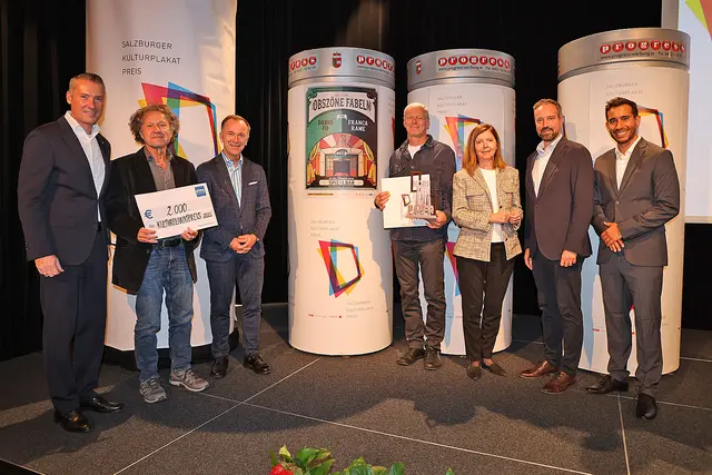 Der Salzburger Kulturplakatpreis 2025 geht an den Salzburger Kunstverein, Austrian Doctors und Theater Ecce Sieger im Sonderformat ist Supergau für zeitgenössische Künste und die beste Serie gewinnt: Zoo Salzburg. Im Bild: Theater Ecce | Foto: Progress Werbung/Uwe Brandl