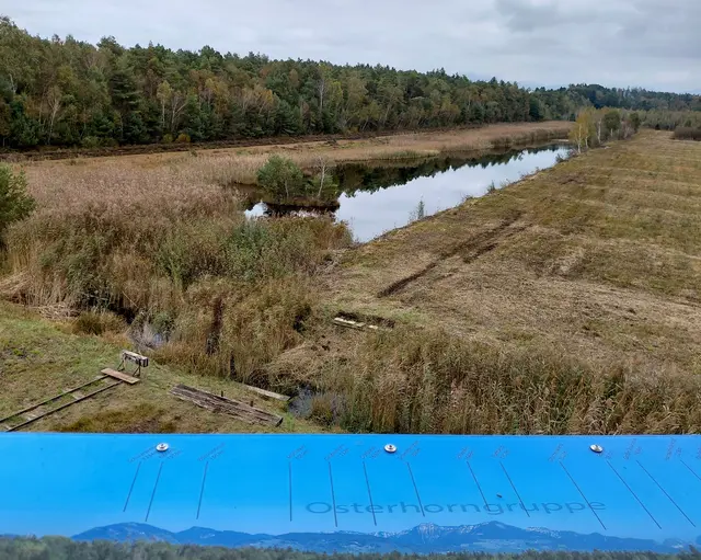 Am Aussichtsturm, bei klarem Wetter Blick auf die Osterhorngruppe | Foto: H.Bachinger