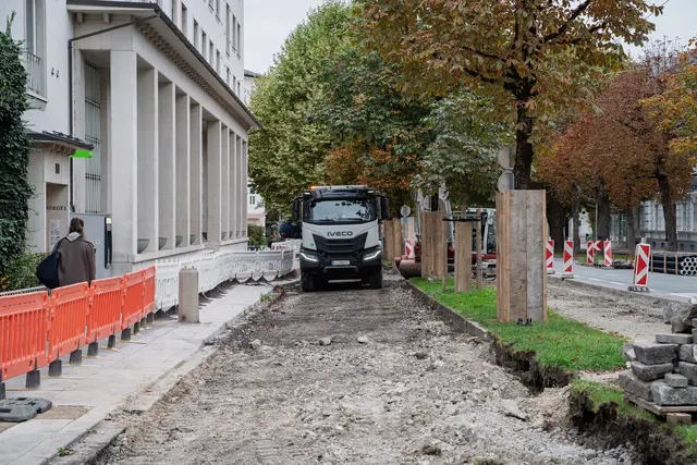 Franz-Josef-Straße: Neben der Radwegsanierung kommen neue taktile Leitsysteme | Foto: Stadt Salzburg/Alexander Killer