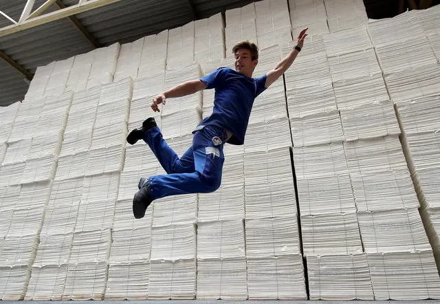 Den Sprung in die nachhaltige Papierindustrie bei Sappi Gratkorn wagen. | Foto: Hans Oberlaender