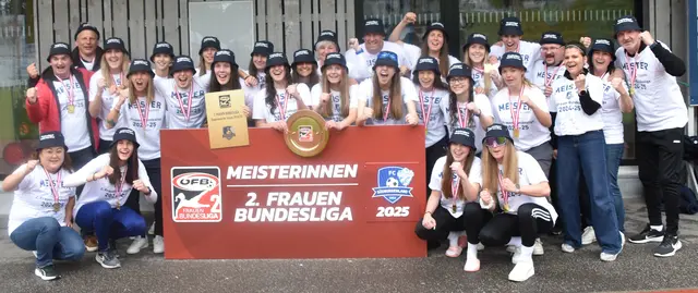 Als Meisterinnen der 2. Frauen Bundesliga schaffte die SPG Südburgenland/TSV Hartberg den Wiederaufstieg in die Admiral Frauen Bundesliga. | Foto: Michael Strini