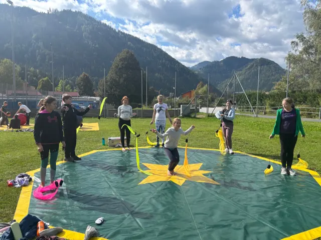 Die Kinder trainierten mit ihren Lehrerinnen und Lehrern mit viel Einsatz und Begeisterung für ihre
großen Vorstellungen. | Foto: MS Thörl