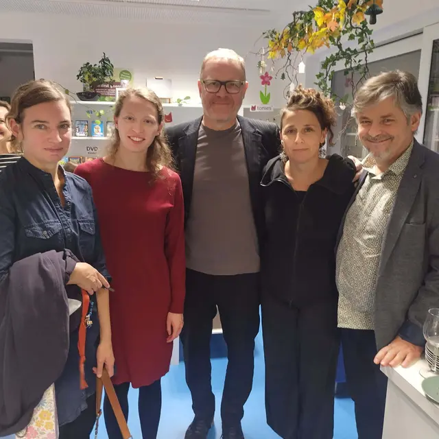 Buchpräsentation von "Mein Mostviertel II" in Kirchstetten: Simone Hirth, Sara Schmiedl, Bernhard Moshammer, Franziska Hatz, Richi Winkler | Foto: Wolfgang Kühn