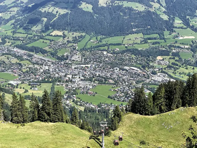 Kitzbühel mit Hahnenkammbahn. | Foto: Nikolaus Kogler