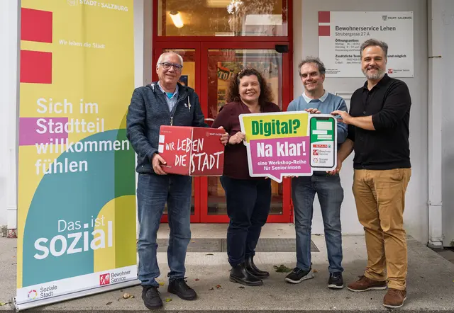 Bewohnerservicestellen unterstützen Senior:innen mit praxisnahen Workshops | Foto: Stadt Salzburg/Alexander Killer