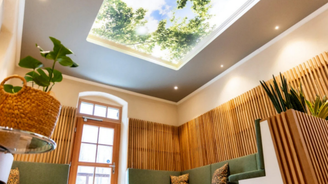 Farbe, Form und Funktion im Einklang: Mit farbigen Plameco Spanndecken von wohnART Konrad wird jede Decke zum stilvollen Blickfang. | Foto: wohnART Konrad