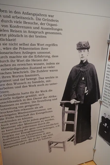 Ein Bild von Maria Theresia Ledóchowska im Museum in Bergheim. | Foto: Emanuel Hasenauer