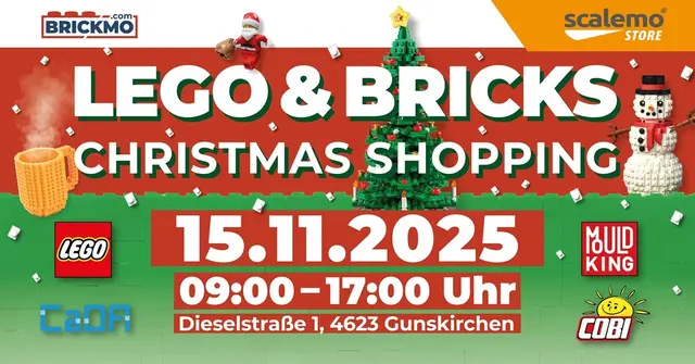 Großes LEGO &amp; BRICKS Christmas Shopping am 15. November im SCALEMO Store Gunskirchen – mit Ausstellung, Aktionen und Weihnachtsstimmung für die ganze Familie. | Foto: Scalemo Store Gunskirchen