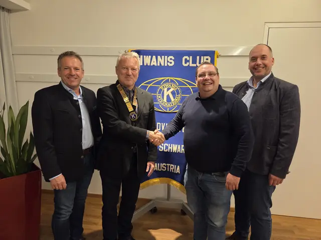 Thomas Reiter, Karl Loidl, Georg Schulmeister, Alexander Dürr | Foto: Kiwanis Club Zwettl Schwarzalm
