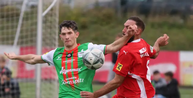 Tobias Wollendorfer (SPG Pregarten, links) holte gegen Gschwandt einen Elfmeter heraus. Diesen verwandelte Kapitän Markus Blutsch zum 1:1-Endstand. | Foto: MeinBezirk