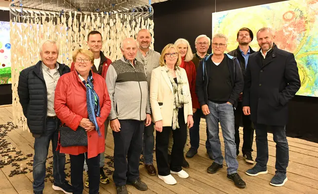 Die Ausstellenden Künstler mit BGM LAbg. Rudolf Raffelsberger | Foto: Wilfried Fischer