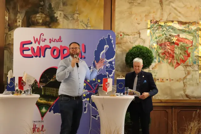 Vorstand des Europahauses Klagenfurt Marc Germeshausen unterstrich die Bedeutung der Jugend für die EU. | Foto: Alen Grabic