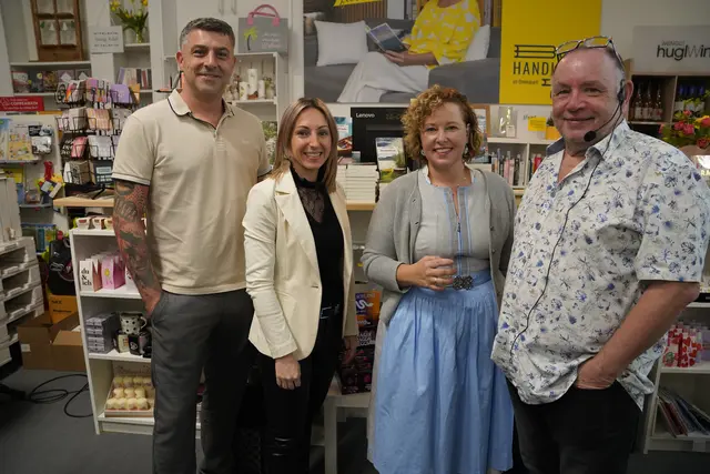 Beim Wirtschaftsbund-Empfang in der Buchhandlung im Donaupark Mauthausen. | Foto: Wirtschaftsbund Mauthausen
